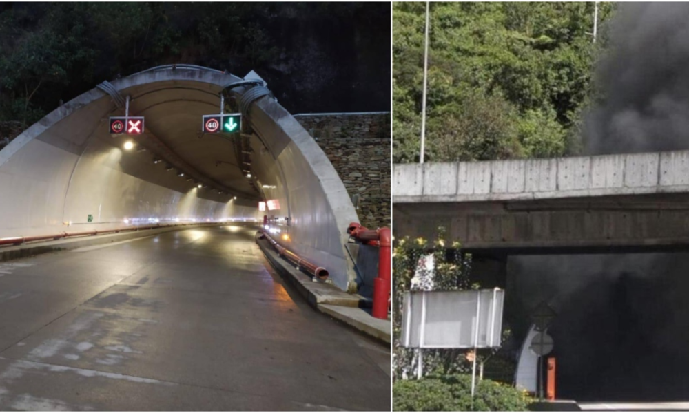 incendio en túnel de La Línea — Incendio en túnel de La Línea: cierre total bloquea paso entre Quindío y Tolima