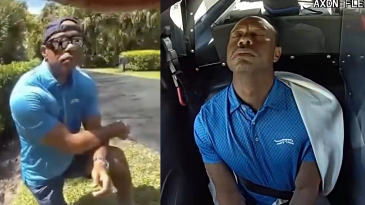 video del arresto de Tiger Woods — Video del arresto de Tiger Woods revela cómo un teléfono causó su accidente en F