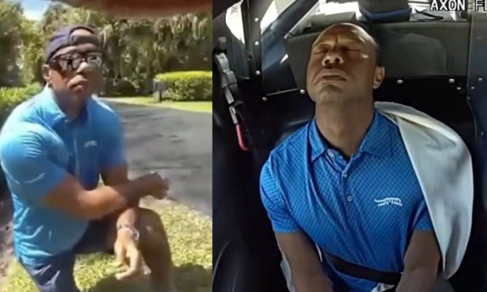 arresto de Tiger Woods — Video del arresto de Tiger Woods revela detalles de su accidente en Florida