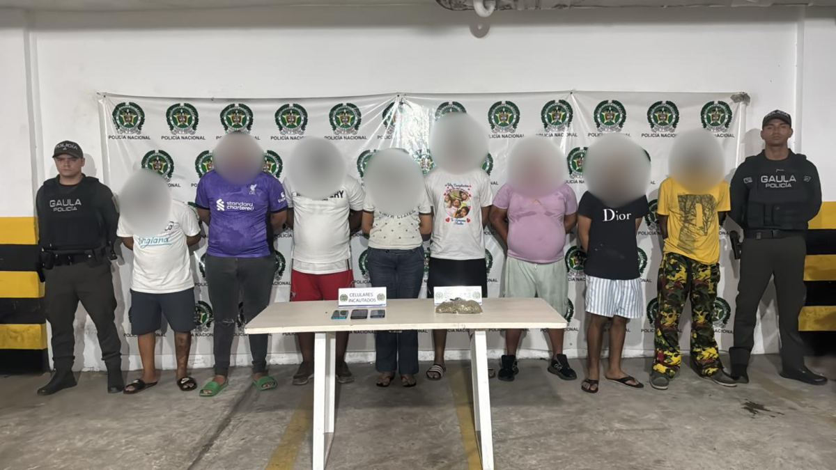 extorsión Barranquilla — Captura de Ocho Presuntos Extorsionistas Golpea a 'Los Pepes' en Barranquilla