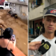 joven arrastrado Manrique — Emergencia invernal: Joven arrastrado por quebrada desbordada en Manrique, Medel