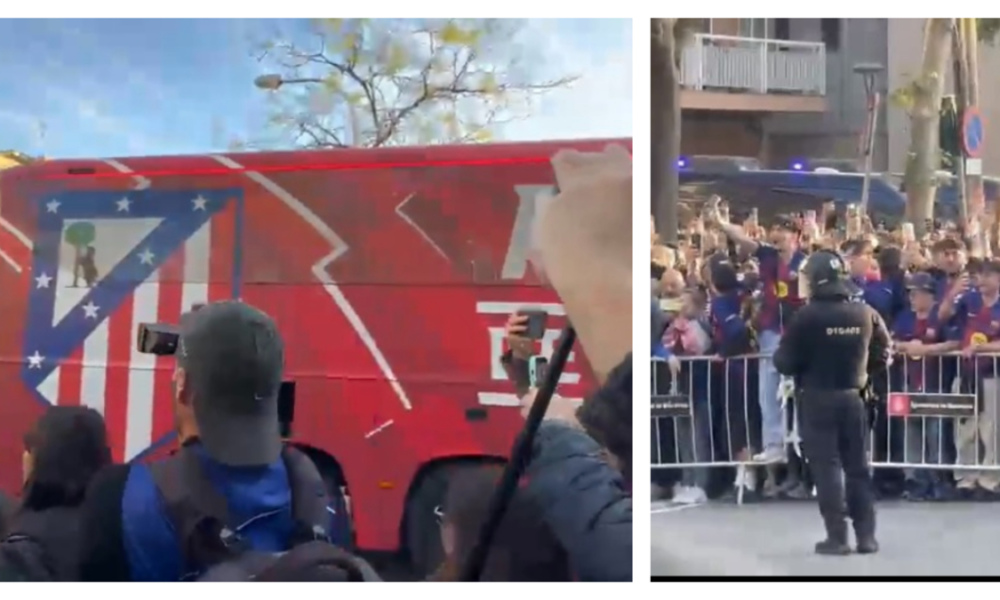 Hinchas Barcelona atacan — Incidentes en Camp Nou: Hinchas del Barcelona Atacan Bus del Atlético de Madrid