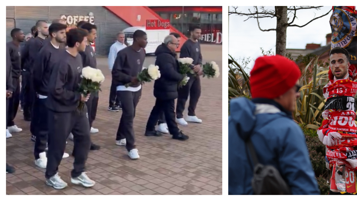 Homenaje Diogo Jota — Homenaje Diogo Jota: PSG Rindió Emotivo Tributo en Anfield