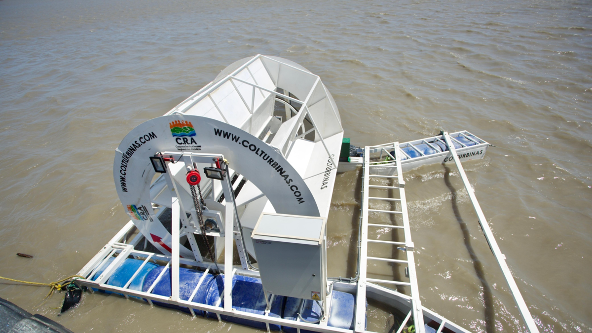 energía hidrocinética Atlántico — Proyecto piloto de energía hidrocinética Atlántico avanza en el río Magdalena