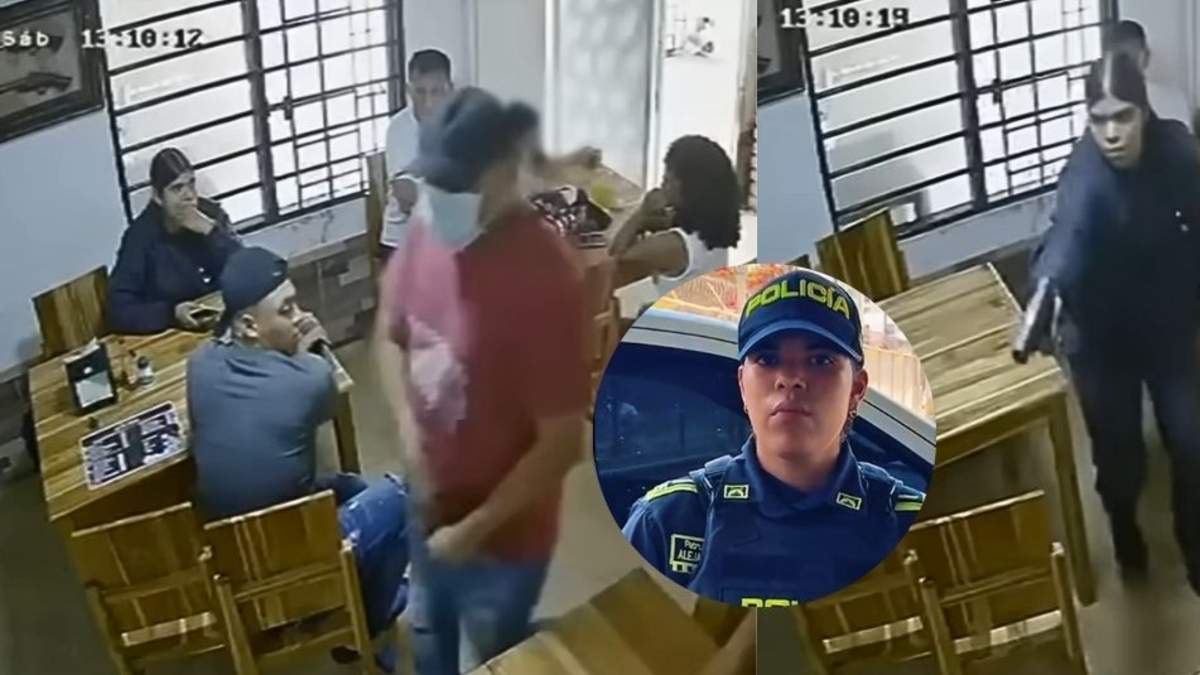 Patrullera heroína Cartagena — Patrullera heroína Cartagena: Detiene asalto a mano armada en restaurante