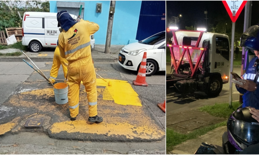 Accidente fatal Pereira — Motociclista mata a trabajador vial en la Avenida 30 de Agosto de Pereira