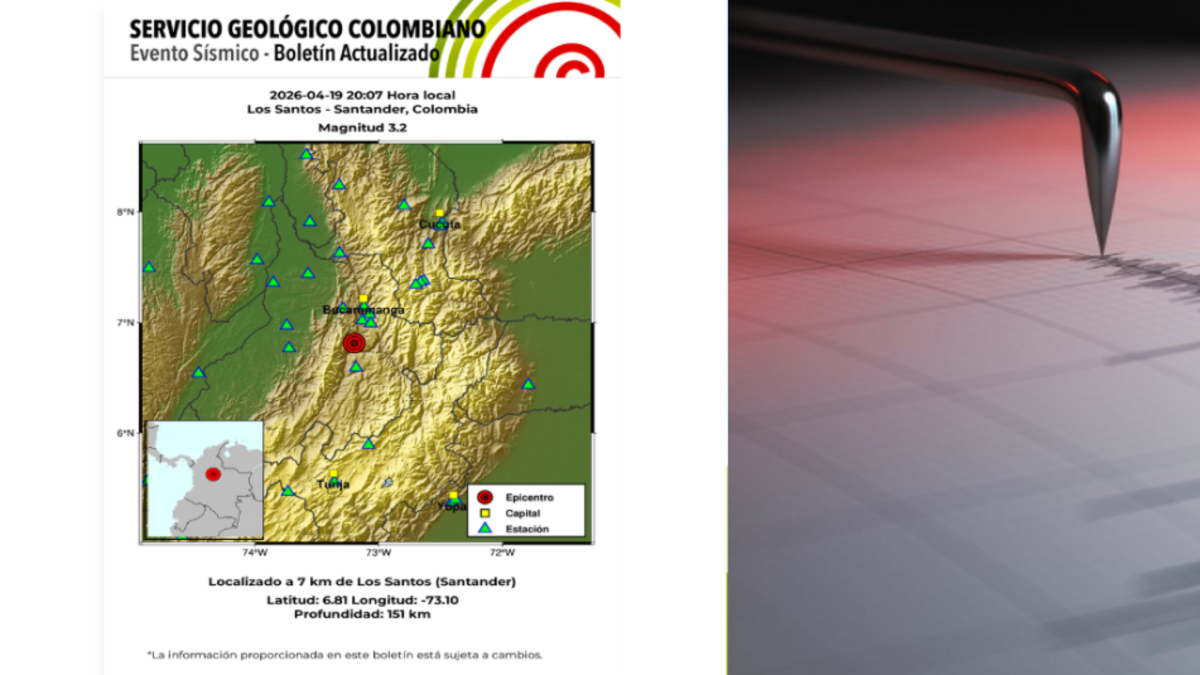 Sismo Los Santos Santander — Sismo Los Santos Santander: Confirman movimiento telúrico de 3.2 grados sin afec