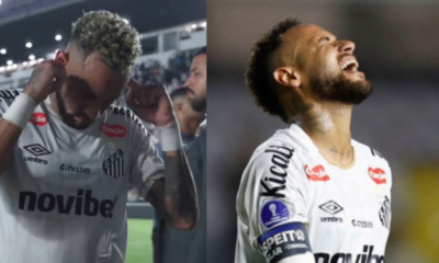 Neymar polémica hinchada — Neymar polémica hinchada: Reacción del futbolista del Santos genera controversia