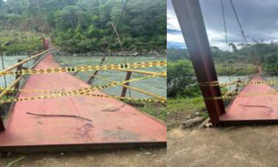 Puente Bagadó Chocó — Colapso del Puente Bagadó Chocó deja ocho heridos durante inauguración