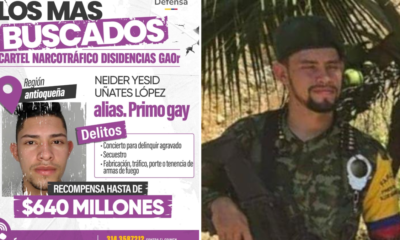 Recompensa Primo Gay — Recompensa Primo Gay Aumenta a 640 Millones por Cabecilla en Antioquia