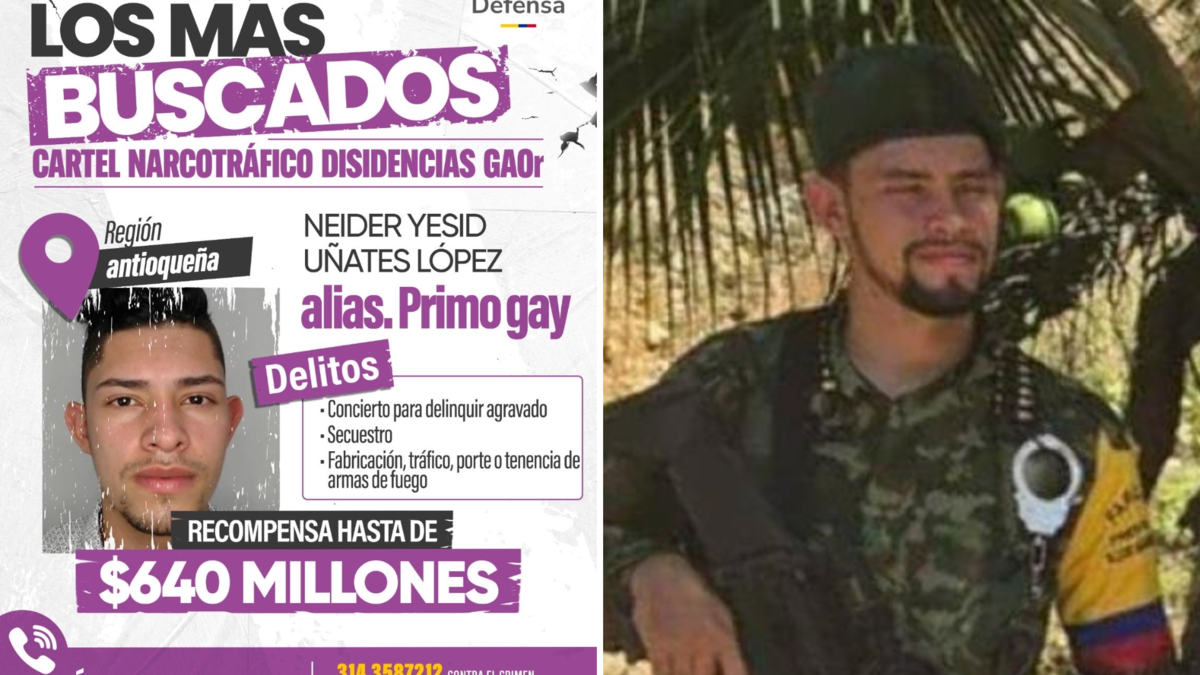Recompensa Primo Gay — Recompensa Primo Gay Aumenta a 640 Millones por Cabecilla en Antioquia