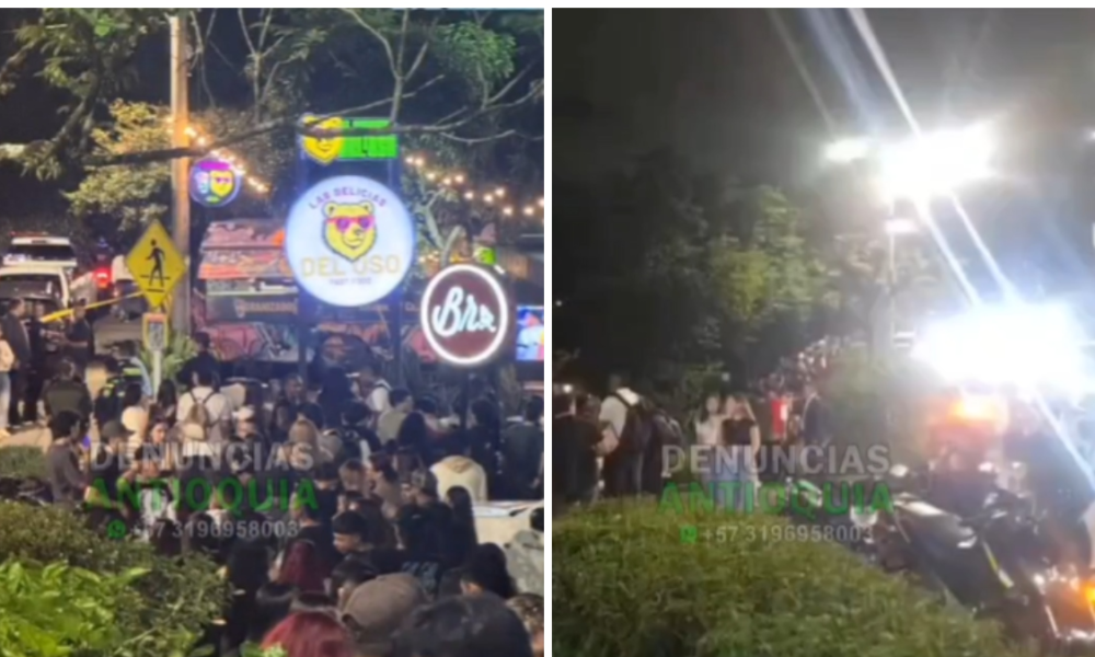 balacera en El Poblado — Balacera en El Poblado: Policía (r) frustra robo en Medellín