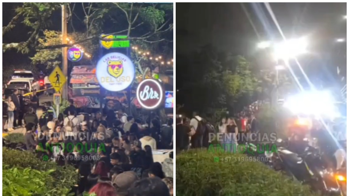 balacera en El Poblado — Balacera en El Poblado: Policía (r) frustra robo en Medellín