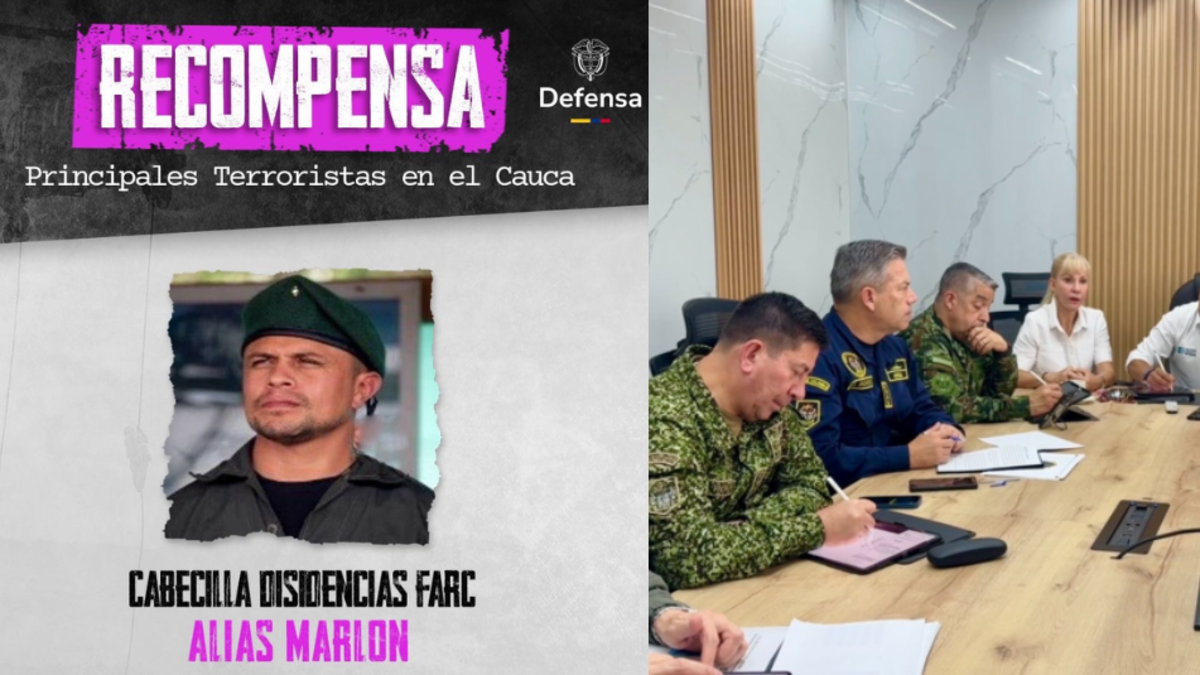Recompensa alias Marlon — Aumenta recompensa por alias 'Marlon' a $5.000 millones tras atentados en Cauca
