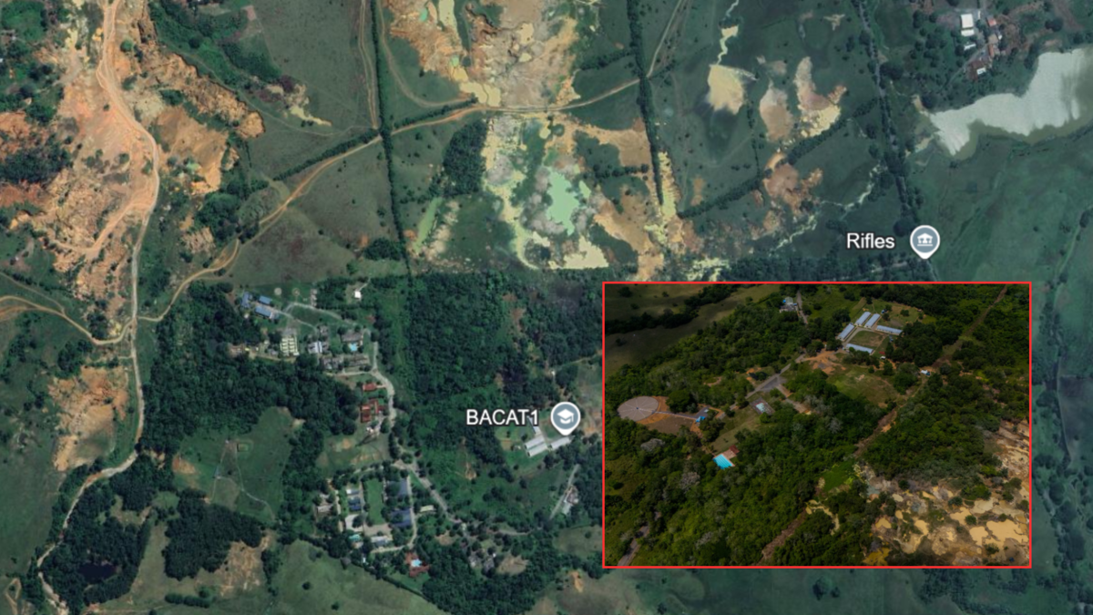 mina oro ilegal — Hallazgo mina oro ilegal en base militar colombiana