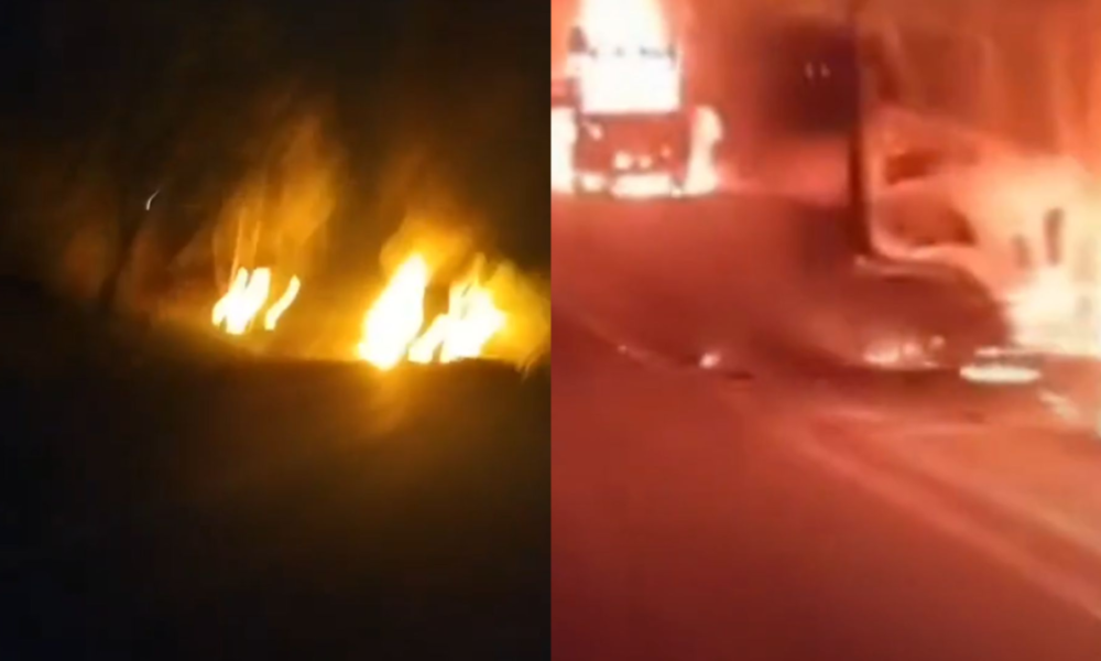 ataque en Dagua — Ataque en Dagua: Hombres Armados Incineran Camiones en el Valle del Cauca