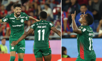 Jhon Arias rompe sequía — Jhon Arias rompe sequía goleadora con Palmeiras en la Copa Libertadores