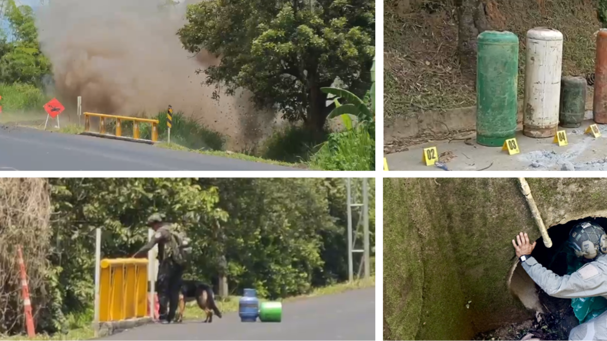 detonación controlada Cauca — Detonación controlada Cauca: neutralizan cinco cilindros explosivos en vía Panam
