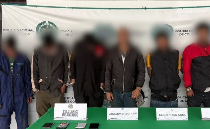captura ladrones Bogotá — Captura Ladrones Bogotá: Detienen a siete por robo en droguería de Barrios Unido