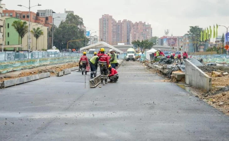 paso deprimido calle 100 — Paso Deprimido Calle 100 con Suba Alcanza 71% de Avance Clave para TransMilenio