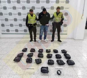 captura de drogas — Captura de Drogas: Hombre Detenido en Vías Colombianas Durante Semana Santa