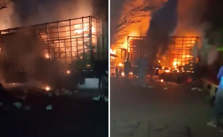 Incineración camión Jamundí — Incineración Camión Jamundí: Bloqueo de Vía Estratégica en Valle del Cauca