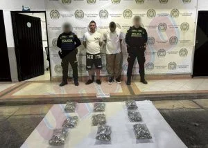 Captura droga Pereira — Autoridades confirman captura droga Pereira a dos hombres en sector Cuba