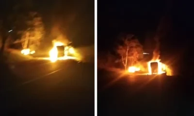 incineración vehículos Dagua — Reportan Incineración de Vehículos en la Vía Dagua-Buenaventura por Sujetos Arma