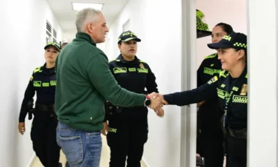 obras estación Policía Caldas — Finalizan obras estación Policía Caldas para mejorar condiciones operativas