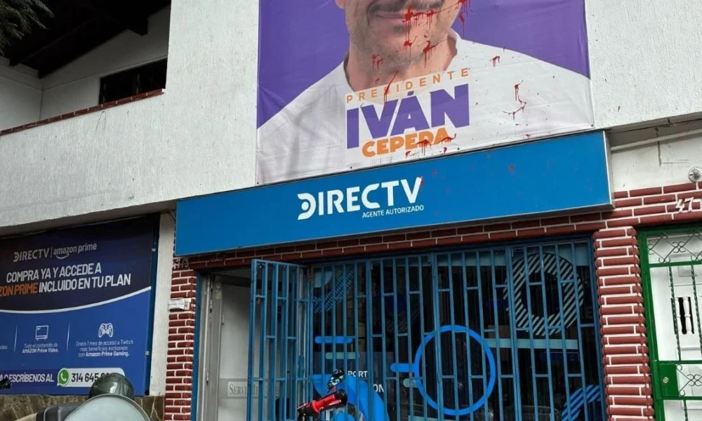 vandalismo sede campaña — Vandalismo a sede de campaña de Iván Cepeda en Medellín genera inquietud