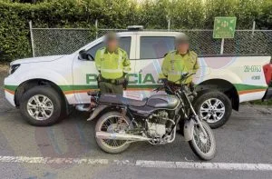 Recuperación motocicletas Risaralda — Recuperación motocicletas Risaralda: Policía recupera dos vehículos robados
