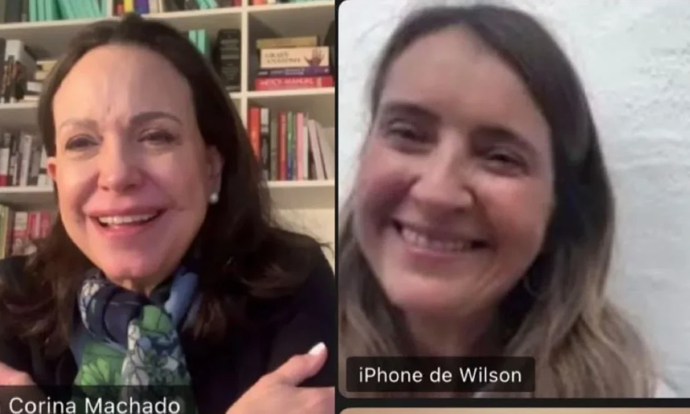 Paloma Valencia recibe apoyo — Paloma Valencia recibe apoyo de María Corina Machado en videollamada política