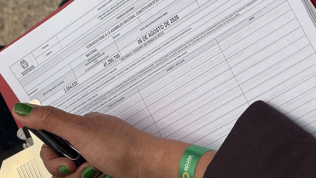 recolección firmas Constituyente — Recolección firmas Constituyente: Controversia en evento de Alianza Verde