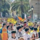 protesta Peter Lim — Masiva protesta Peter Lim en Valencia: Miles de aficionados exigen cambios en el