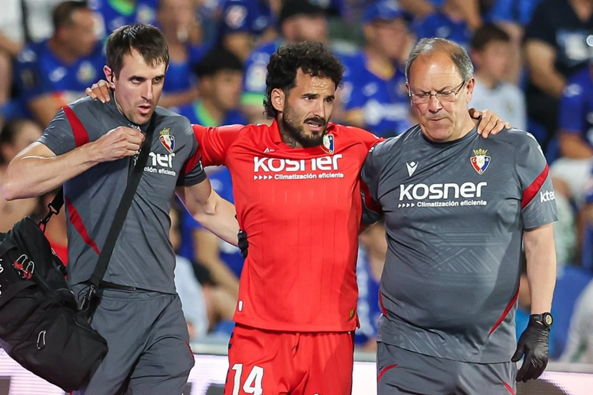 lesión Rubén García — Descartan Lesión Ósea en Tobillo de Rubén García, Jugador del Osasuna