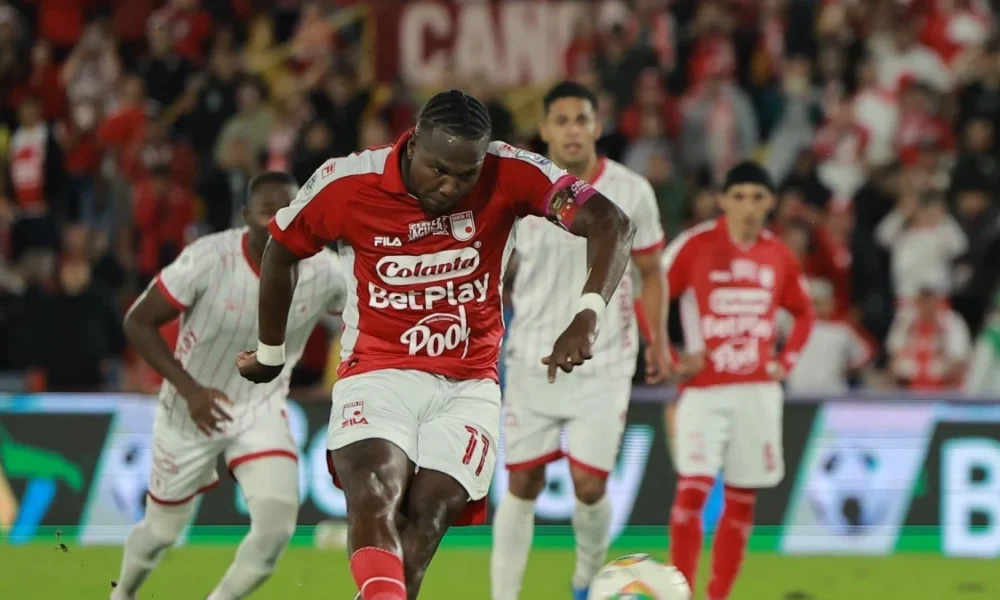 triplete Hugo Rodallega — Santa Fe clasifica a semifinales de Liga con triplete de Hugo Rodallega