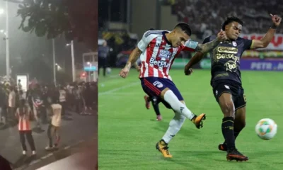 Pelea hinchas Junior — Incidentes de violencia: Pelea hinchas Junior opaca semifinal Liga BetPlay