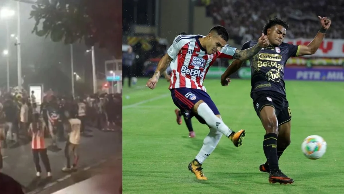 Pelea hinchas Junior — Incidentes de violencia: Pelea hinchas Junior opaca semifinal Liga BetPlay