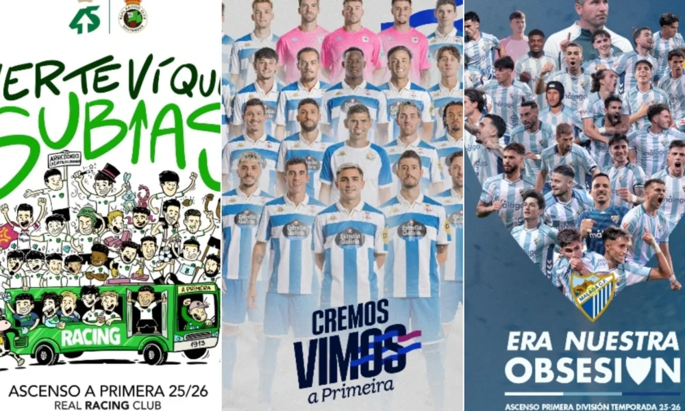 ascensos históricos LaLiga — Ascensos históricos LaLiga: Racing, Deportivo y Málaga regresan a Primera