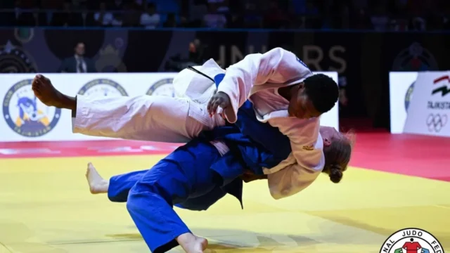 Brenda Olaya judo — Brenda Olaya conquista oro en Chile: Impulso al judo colombiano rumbo a Los Ánge