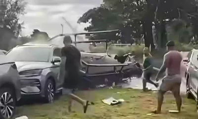 Choque helicópteros Río — Choque de Helicópteros en Río de Janeiro Deja Seis Fallecidos