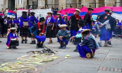 Bloqueos comunidad Misak — Bloqueos Comunidad Misak en Bogotá por Demandas a la ANT