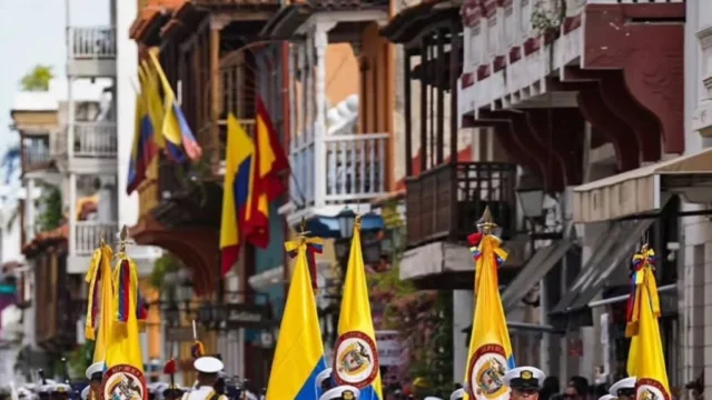 desfile 20 de Julio Cartagena — Cartagena conmemora el Grito de Independencia con multitudinario desfile