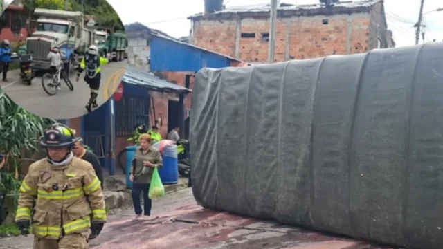 reapertura vía La Calera — Reapertura vía La Calera: normalizado el tránsito tras volcamiento de tractocami