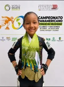 Luciana Vargas patinaje — Luciana Vargas: Cuatro Medallas de Oro en Patinaje Panamericano