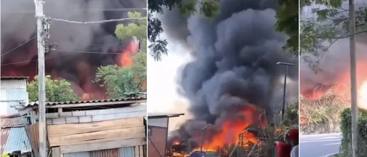 Incendio en Pereira — Incendio en Pereira consume depósito de chatarra y pone en alerta a la ciudad