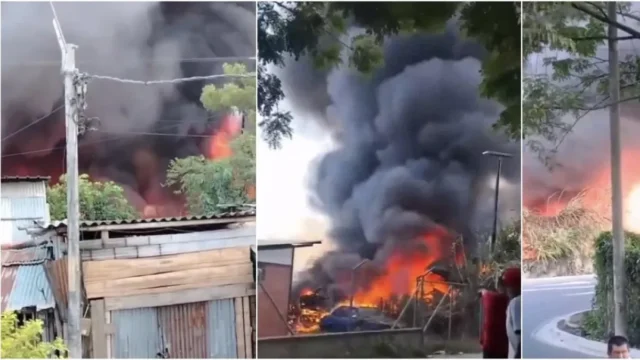 Incendio en Pereira — Incendio en Pereira consume depósito de chatarra y pone en alerta a la ciudad