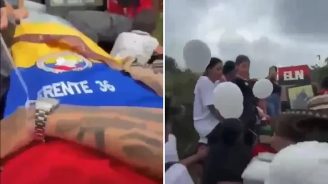 funeral disidente 'Barbas' — Polémica por funeral disidente 'Barbas' en Antioquia