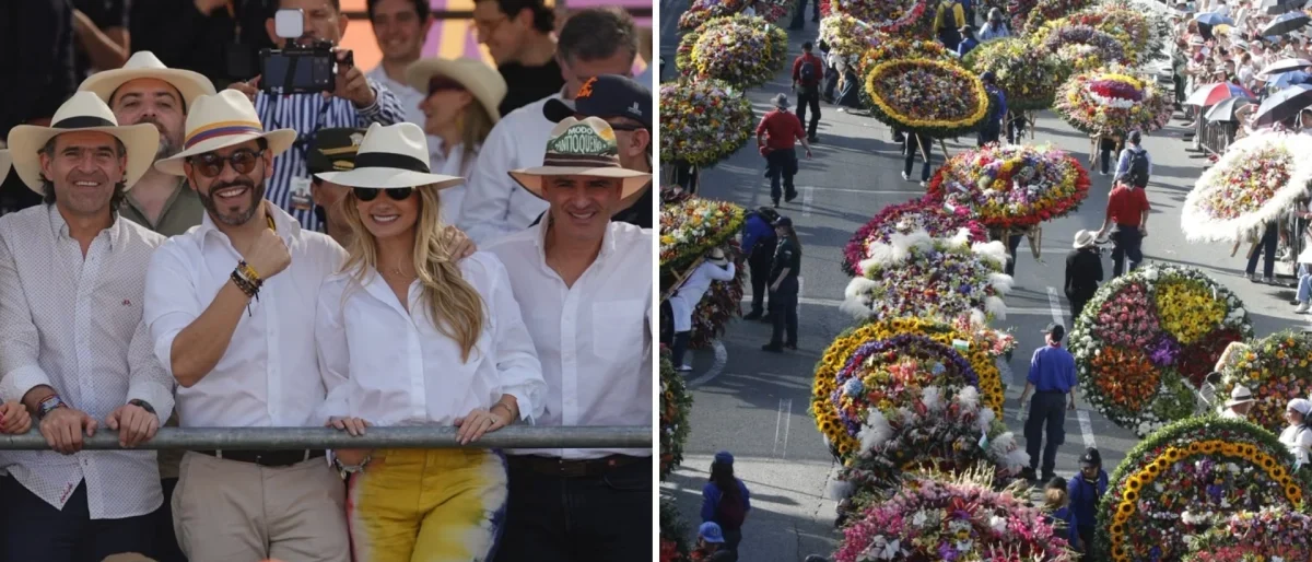 Presidente Desfile Silleteros — Presidente De La Espriella asiste a Desfile Silleteros en Medellín