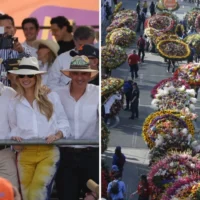 Presidente Desfile Silleteros — Presidente De La Espriella asiste a Desfile Silleteros en Medellín